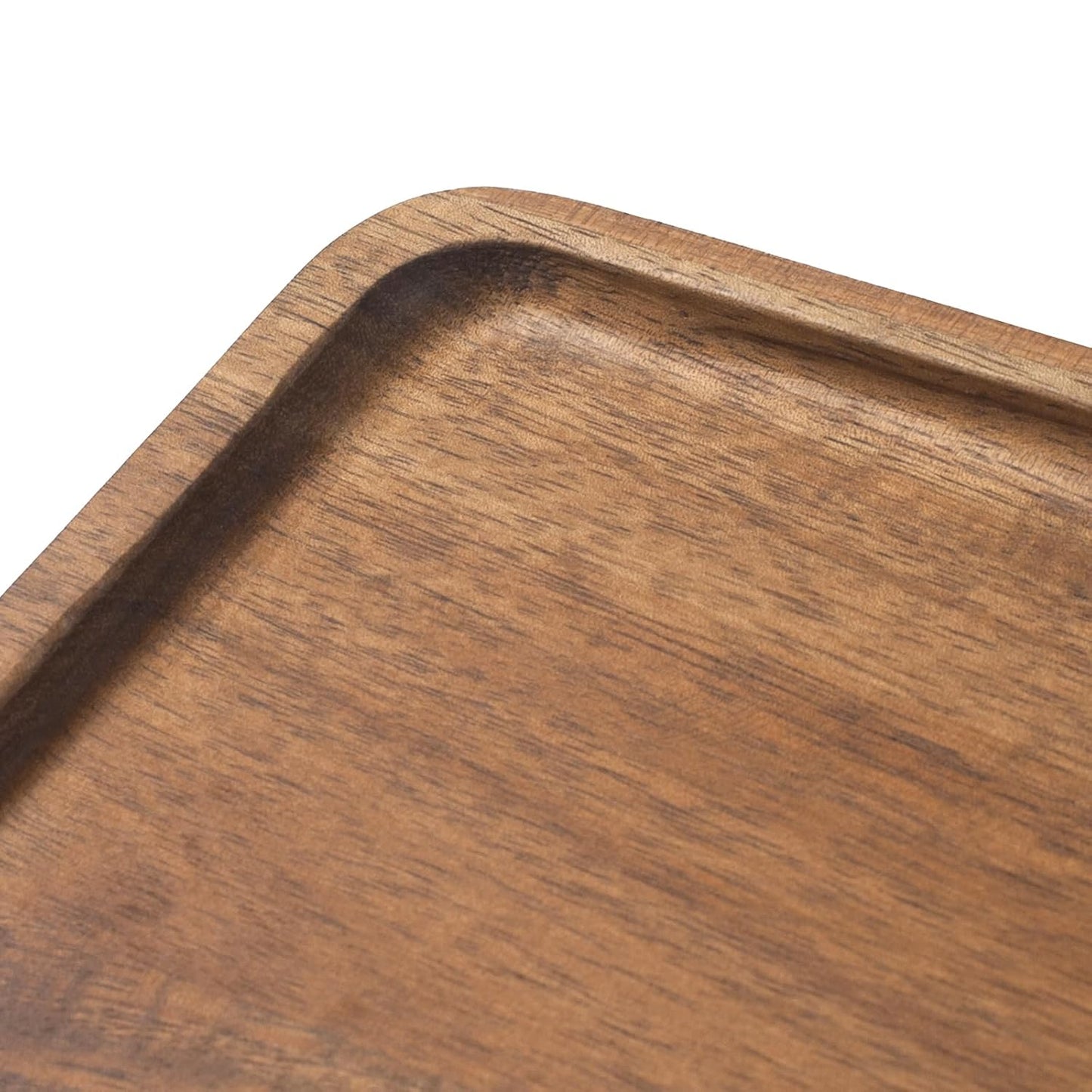 Wooden Serving Platter/Tray for Restaurant, Handmade Multipurpose Coffee, Tea, Snacks, Breakfast, Food Platter, Modern Fatti Design Tray, Rectangular Platter for Home & Kitchen, 10X5 Inch, 1 Pcs